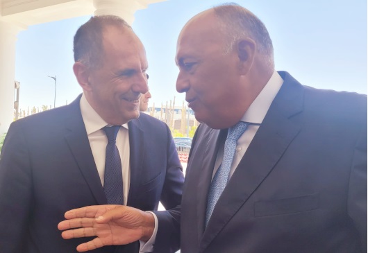 Συνάντηση Γεραπετρίτη – Σούκρι: «Μέλημά μας να ενισχύσουμε αυτή τη στρατηγική σχέση»