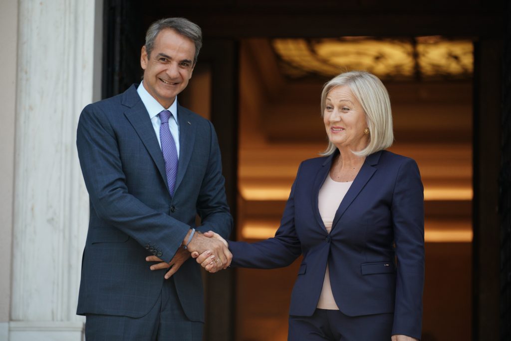 Μητσοτάκης: Συνάντηση με την πρόεδρο του υπουργικού συμβουλίου της Βοσνίας-Ερζεγοβίνης