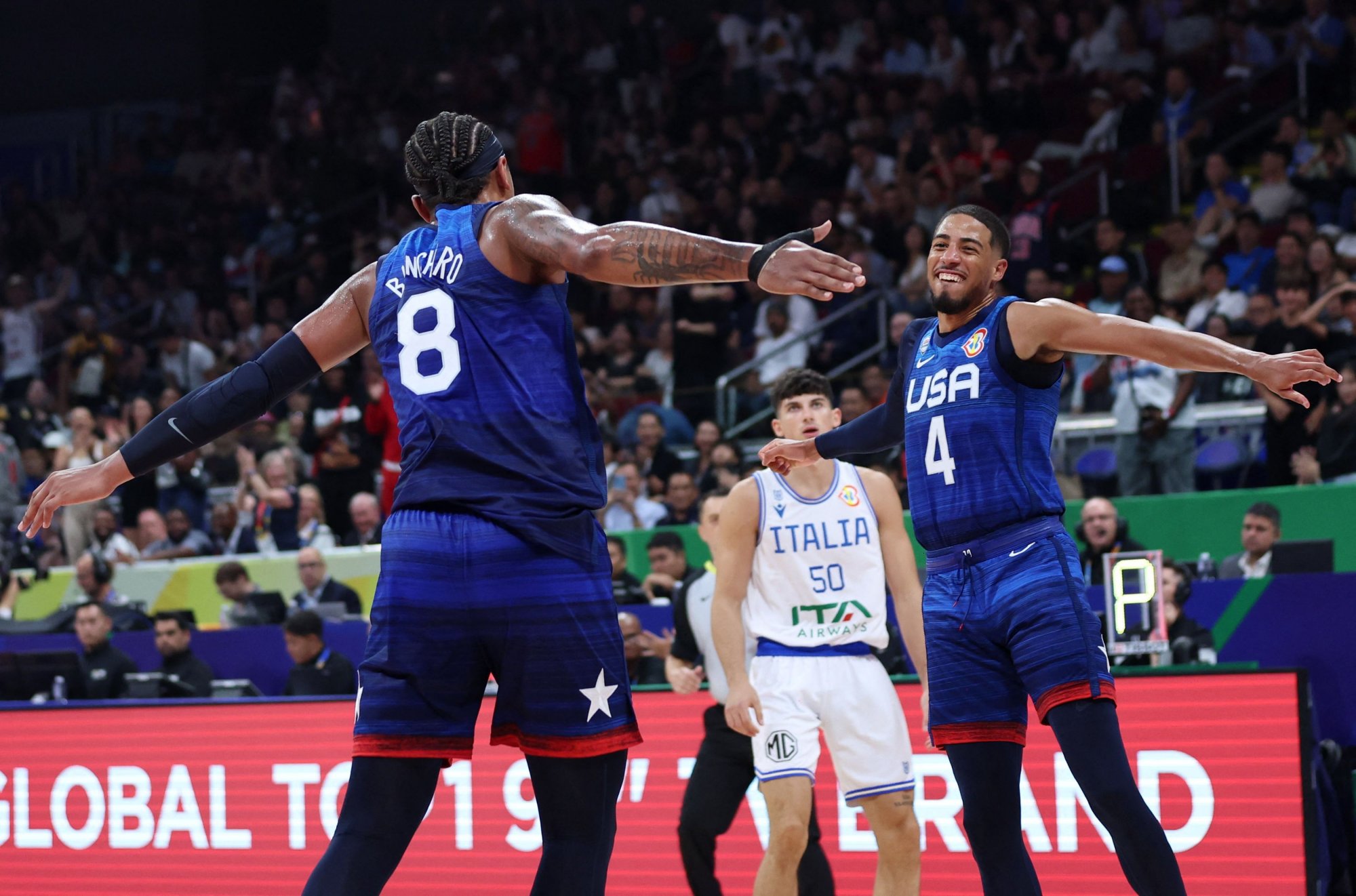 Ιταλία – ΗΠΑ 63-100: Πρόκριση στα ημιτελικά του Mundobasket με ισοπεδωτική εμφάνιση