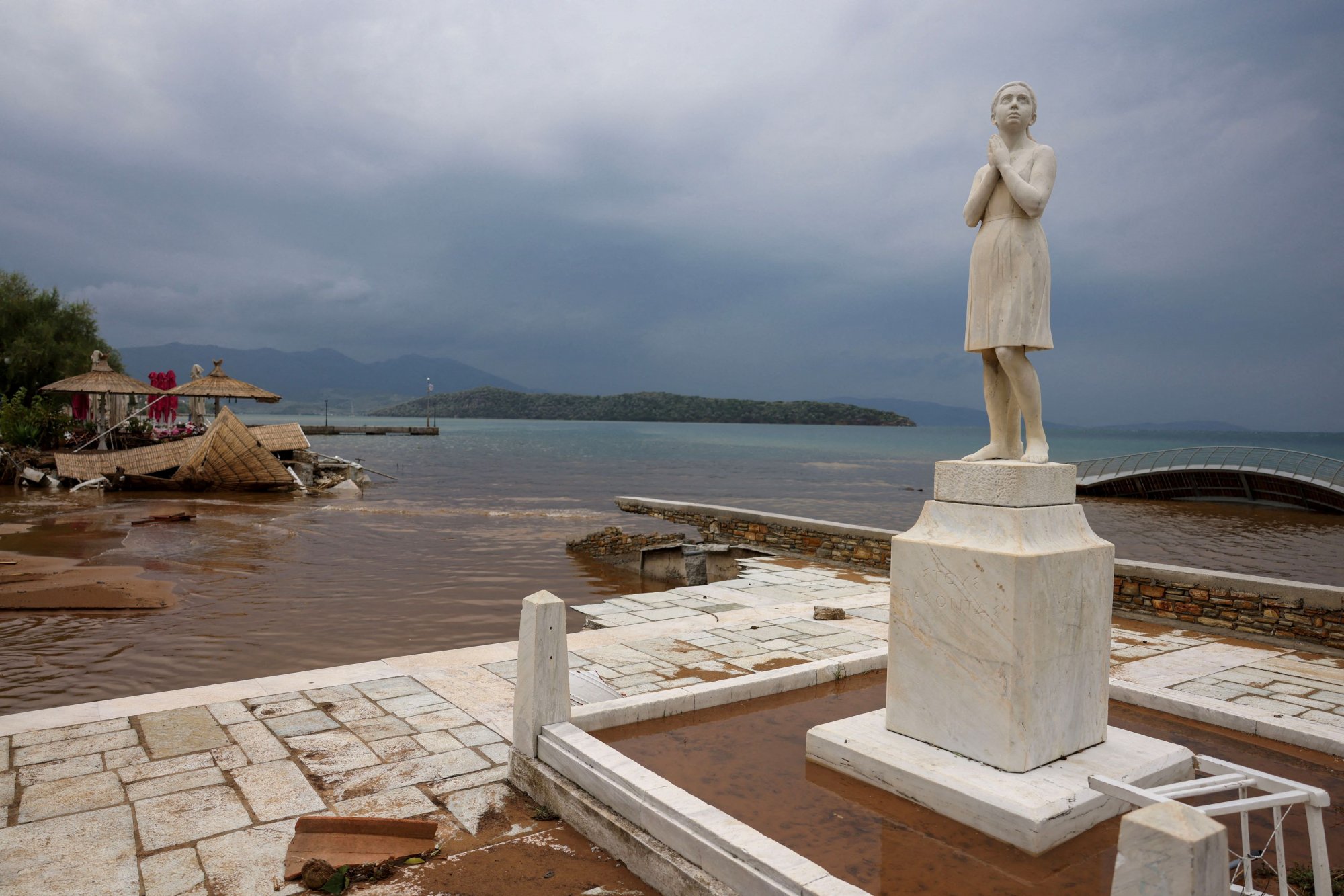 Kακοκαιρία Daniel: Αποκαταστάθηκε η κυκλοφορία των οχημάτων στο Πόρτο Ράφτη