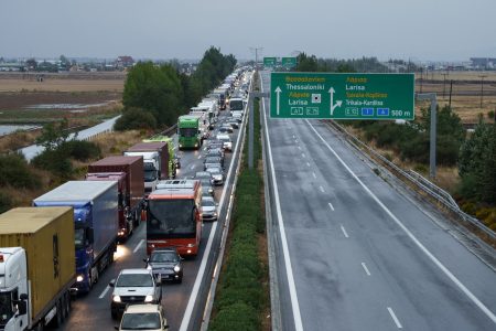 Κακοκαιρία Daniel: Ανοιχτός ο αυτοκινητόδρομος Αθηνών – Θεσσαλονίκης