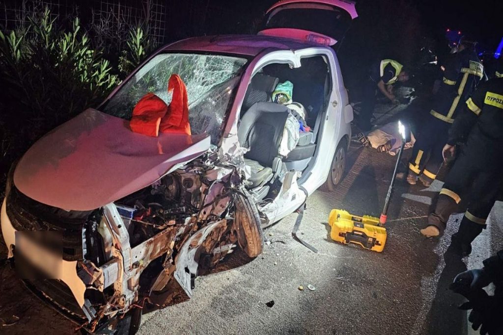 Κρήτη: Σοκαριστικό τροχαίο, έφυγε ακόμα και η ρόδα του Ι.Χ.