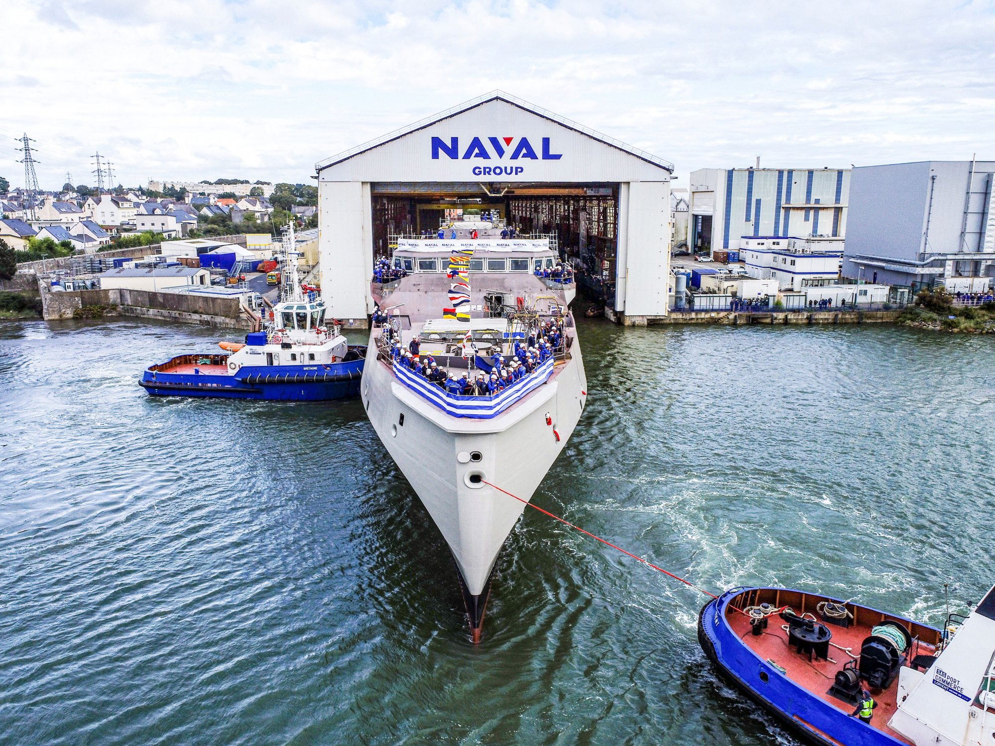 Φρεγάτα Κίμων: Βίντεο από την καθέλκυση της στα ναυπηγεία του Λοριάν