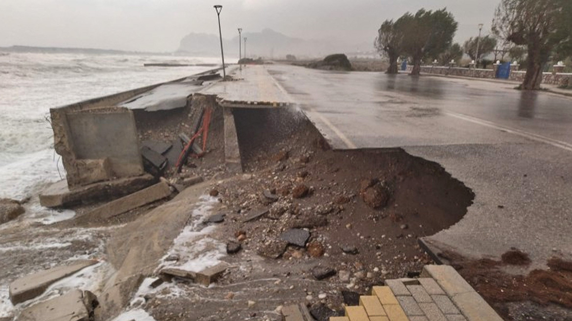 Ρόδος: Καθυστερήσεις σε πτήσεις, κατολισθήσεις και πλημμύρες λόγω της κακοκαιρίας