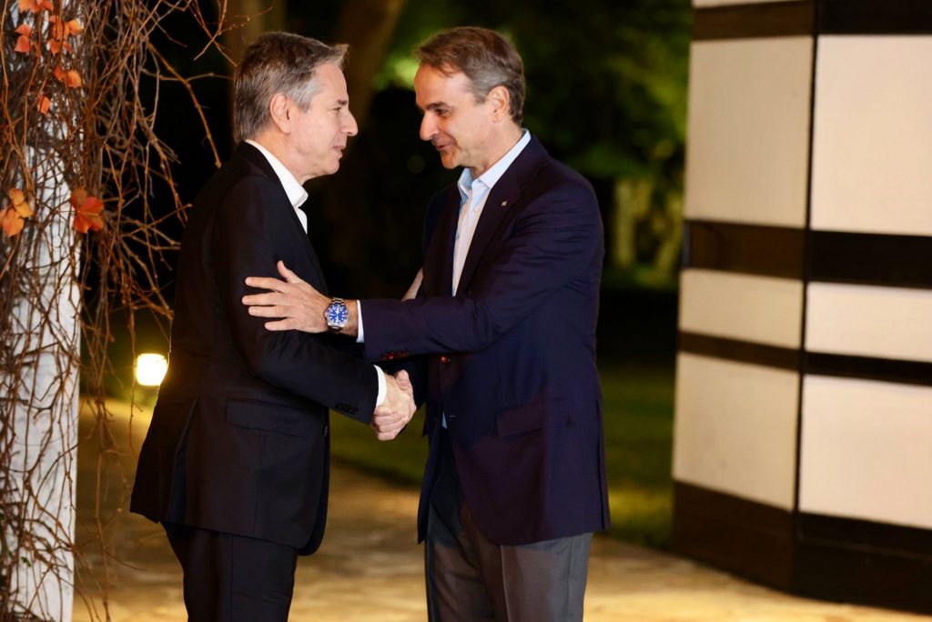 Συνάντηση Μητσοτάκη-Μπλίνκεν: «Οι ελληνοαμερικανικές σχέσεις δεν ήταν ποτέ ισχυρότερες»