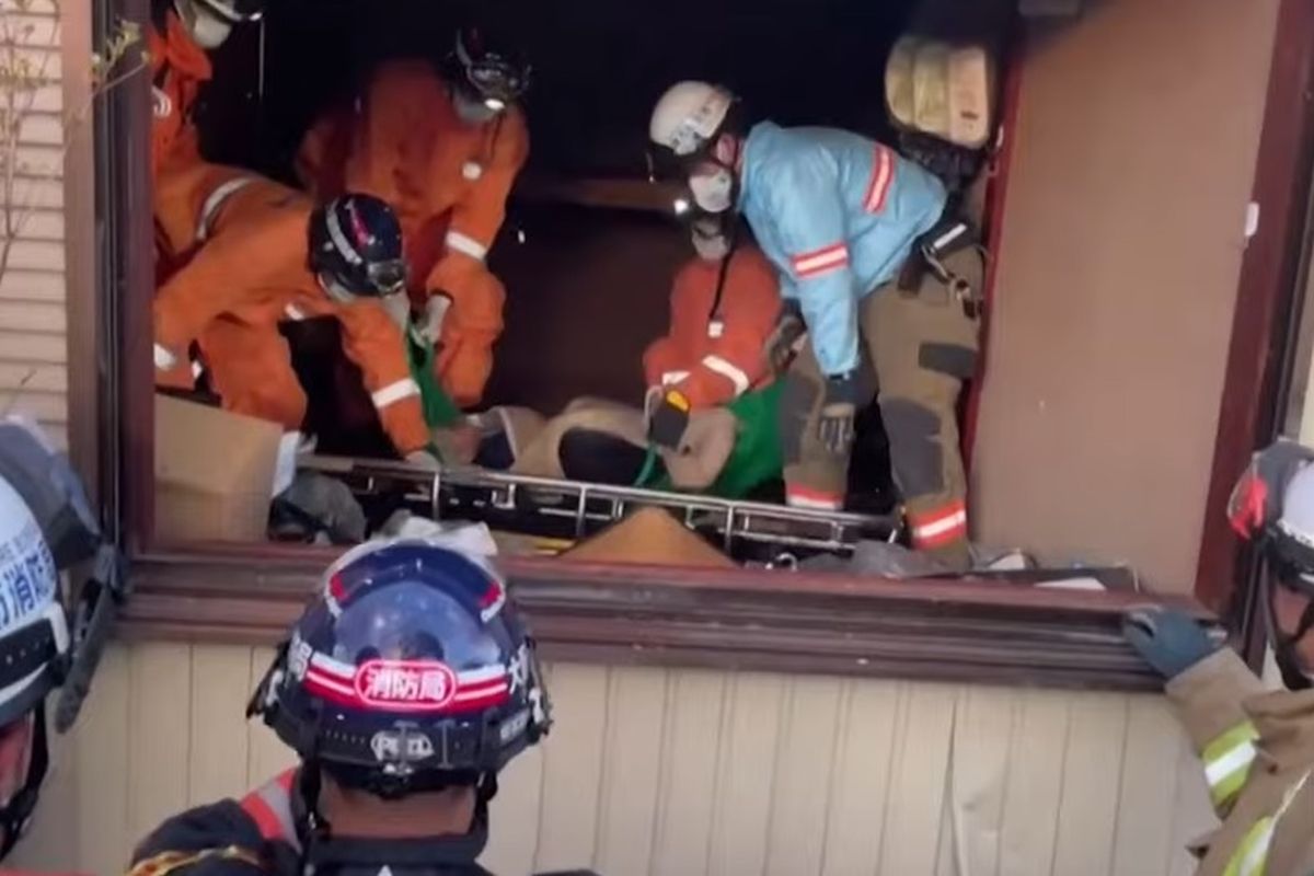 Σεισμός στην Ιαπωνία: Διασώθηκε 90χρονη μετά από 5 μέρες