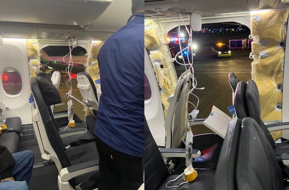 Boeing της Alaska Airlines: Εντοπίστηκε σε αυλή το τμήμα του που αποκολλήθηκε στα 16.000 πόδια