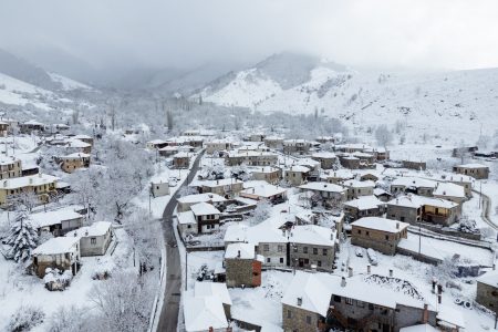 Εντυπωσιακή χιονοκάλυψη στη Μακεδονία – Δορυφορική εικόνα