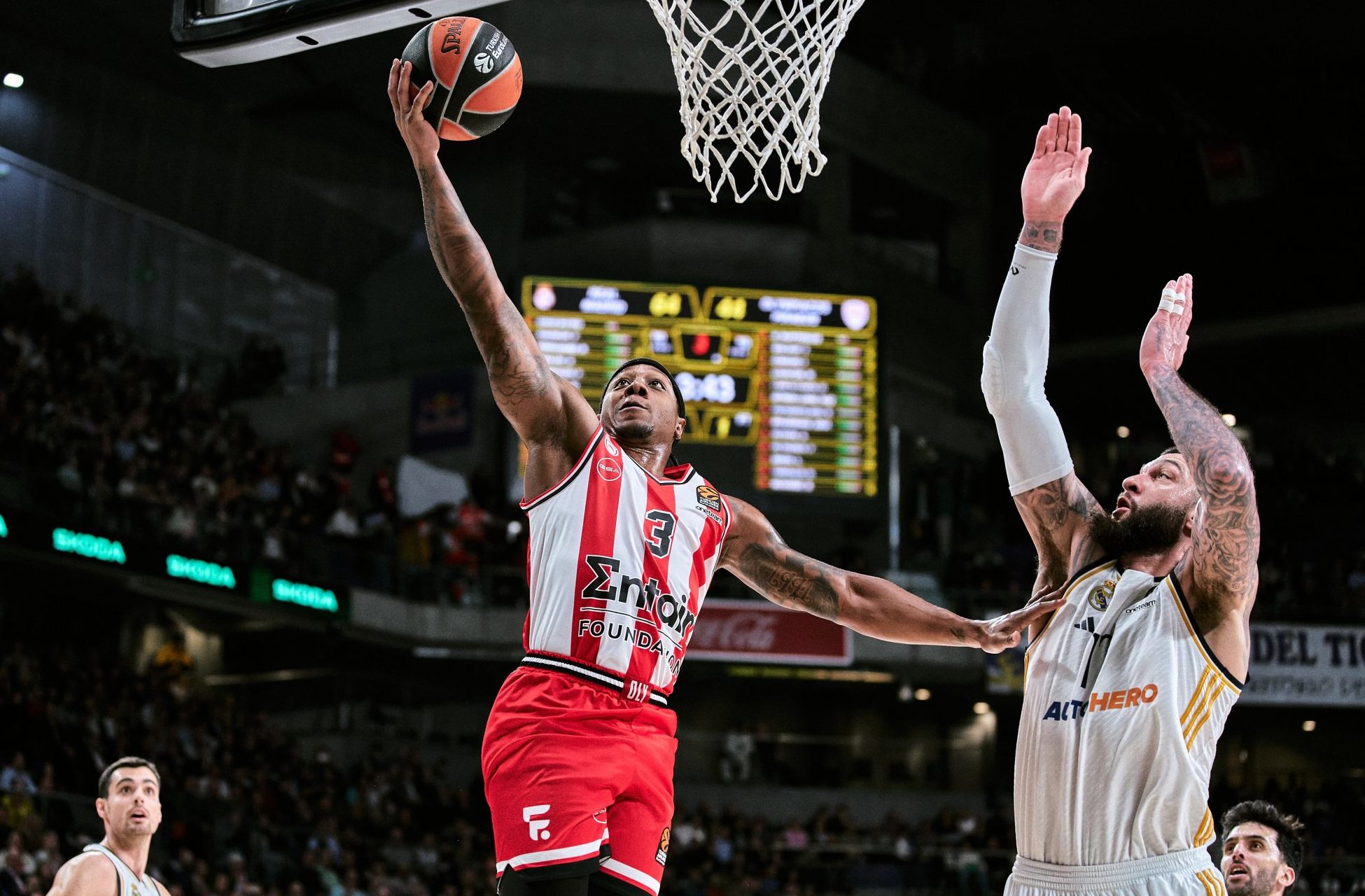 Ρεάλ Μαδρίτης- Ολυμπιακός 90-85: Πάλεψαν αλλά δεν τα κατάφεραν οι «ερυθρόλευκοι»