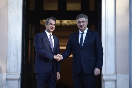 Μητσοτάκης: Συνάντηση με τον πρωθυπουργό της Κροατίας Αντρέι Πλένκοβιτς