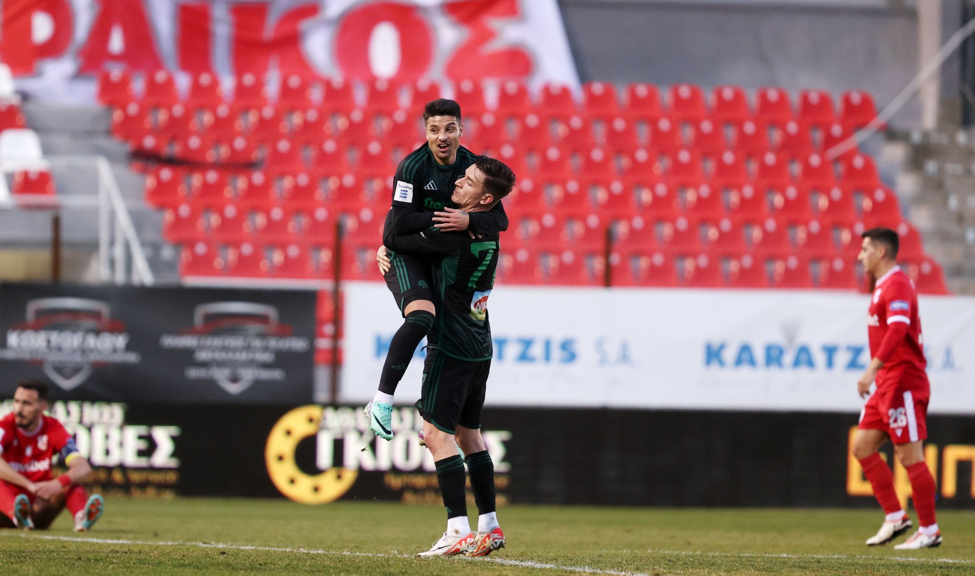 Πανσερραϊκός – Παναθηναϊκός 0-3: Καθάρισε από το πρώτο 45λεπτο