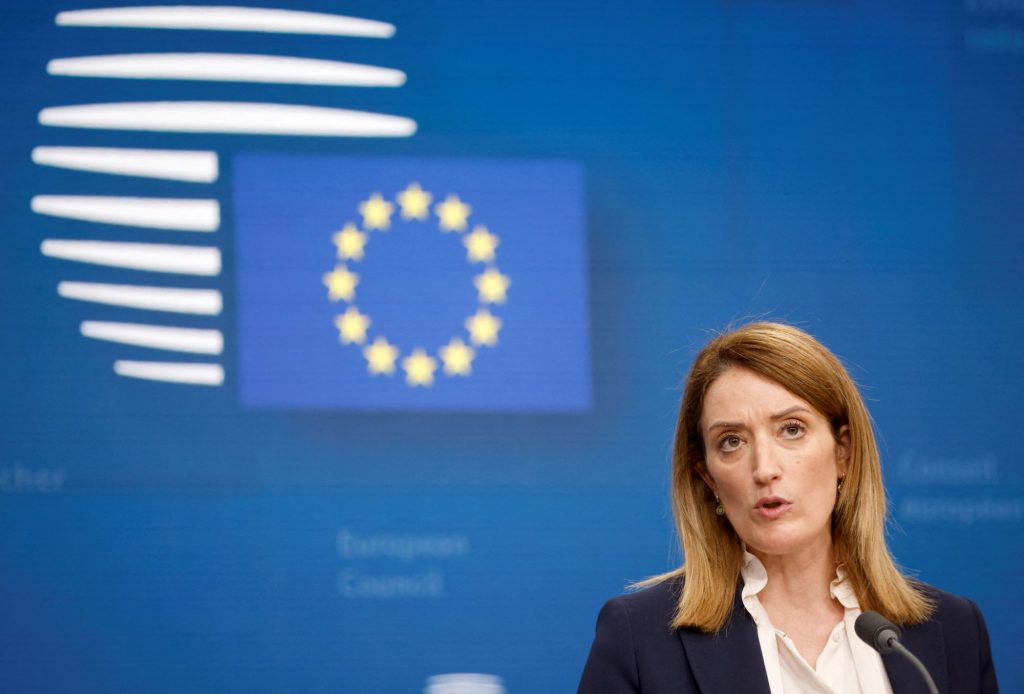 Την Τρίτη στην Αθήνα η πρόεδρος του Ευρωπαϊκού Κοινοβουλίου