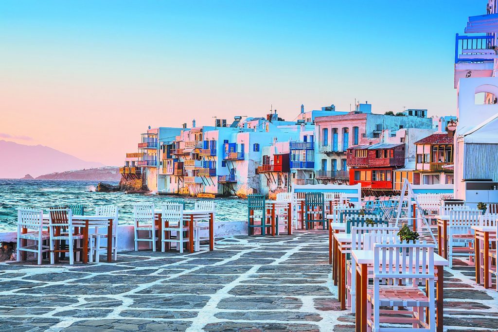 Γαλήνια Μykonian νερά…