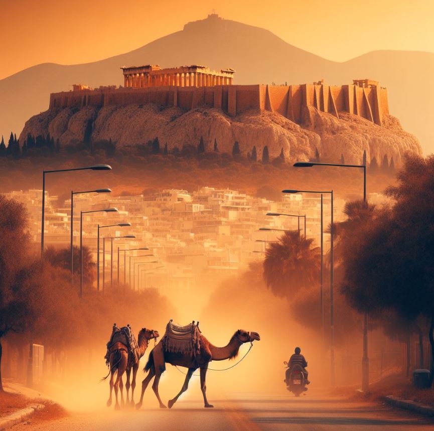 Κυκλοφορία καμηλών στο κέντρο της Αθήνας – Η χιουμοριστική ανάρτηση της ΕΛ.ΑΣ.