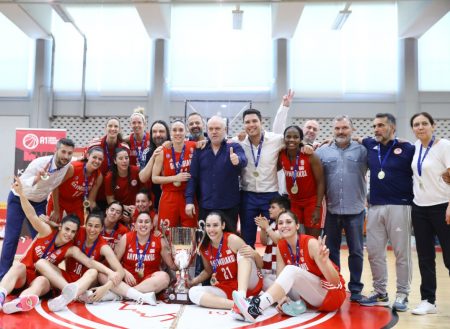 Ολυμπιακός-Παναθηναϊκός 61-45: Οι «ερυθρόλευκες» κατέκτησαν το πρωτάθλημα