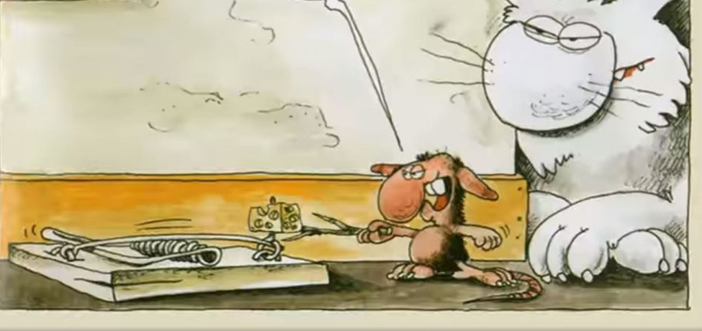 Αρκάς: Πονηρή «Καλημέρα» με τη γάτα και το ποντίκι