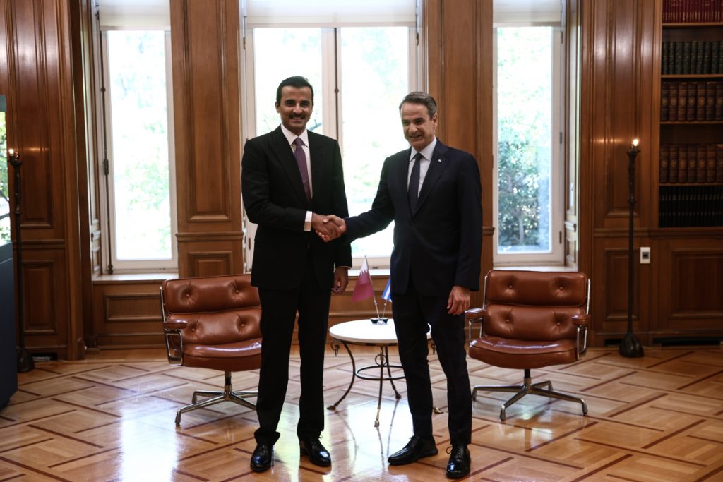 Ο εμίρης του Κατάρ στο Μέγαρο Μαξίμου και το Προεδρικό Μέγαρο