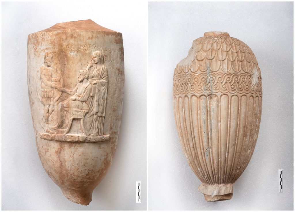 ΥΠΠΟ: Δύο μαρμάρινα επιτύμβια αγγεία επαναπατρίστηκαν από την Ελβετία