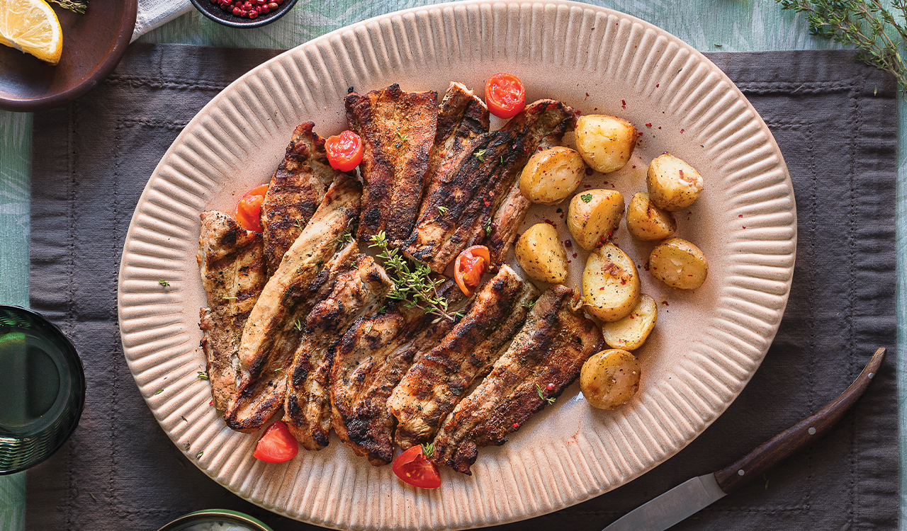 Πανσέτες με αρωματική μαρινάδα στη σχάρα