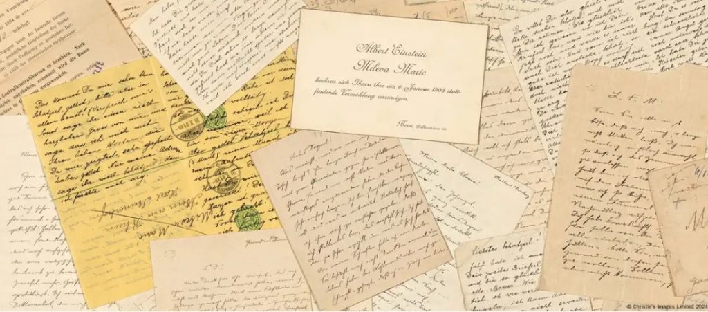 Ο οίκος Christie’s δημοπρατεία τα ερωτικά γράμματα του Αϊνστάιν