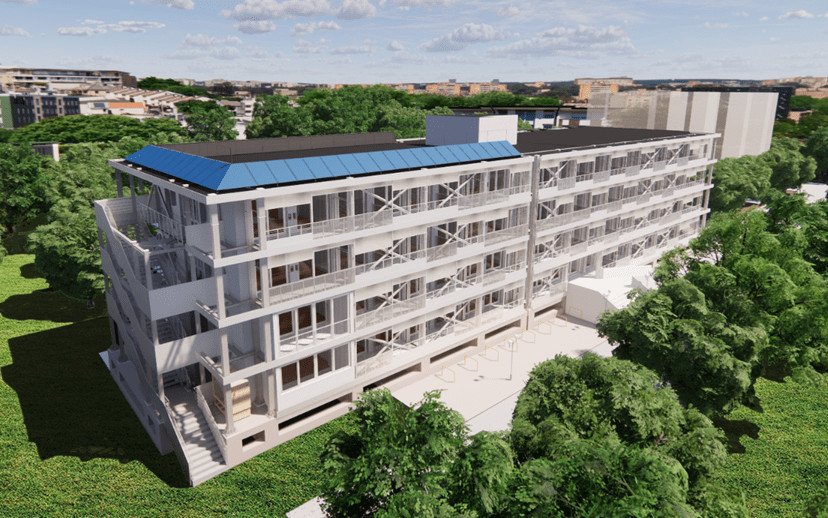 Αυτοψία Σιάσου στην υπό κατασκευή «πράσινη» Φοιτητική Εστία του Πανεπιστημίου