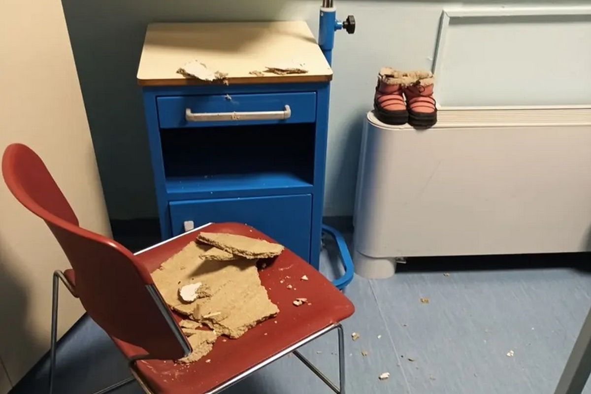 Θεσσαλονίκη: Έπεσε γυψοσανίδα στην Παιδιατρική του Ιπποκράτειου