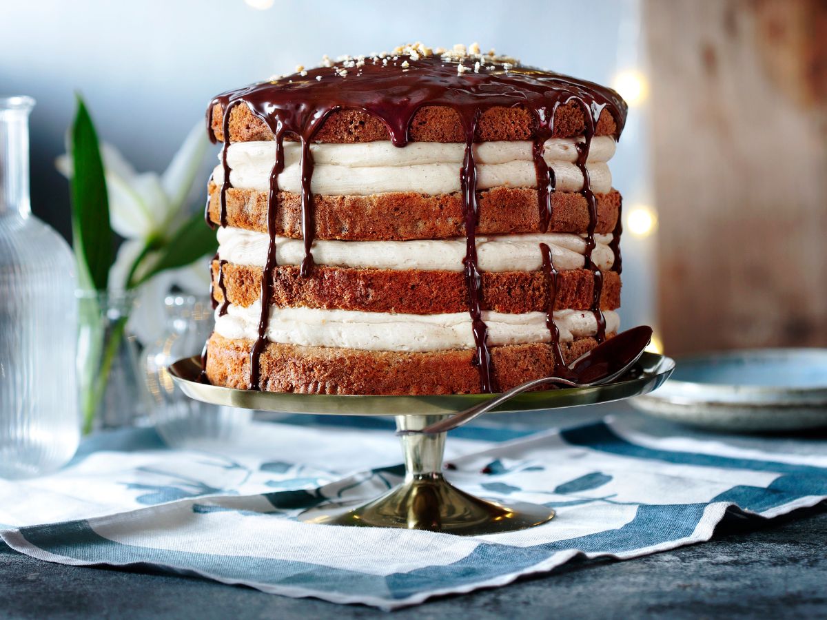 Τούρτα καρυδόπιτα με σοκολάτα