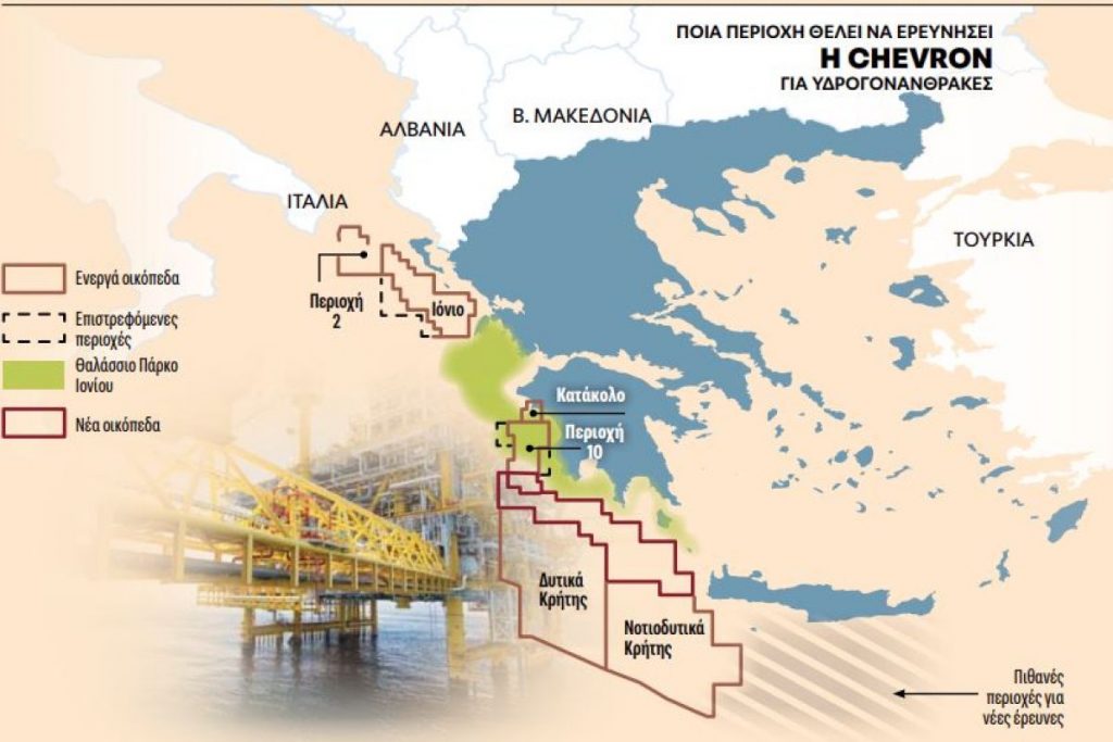 Υδρογονάνθρακες: Τα δύο ορόσημα για τις έρευνες – Το block της Chevron και η απόφαση της ExxonMobil