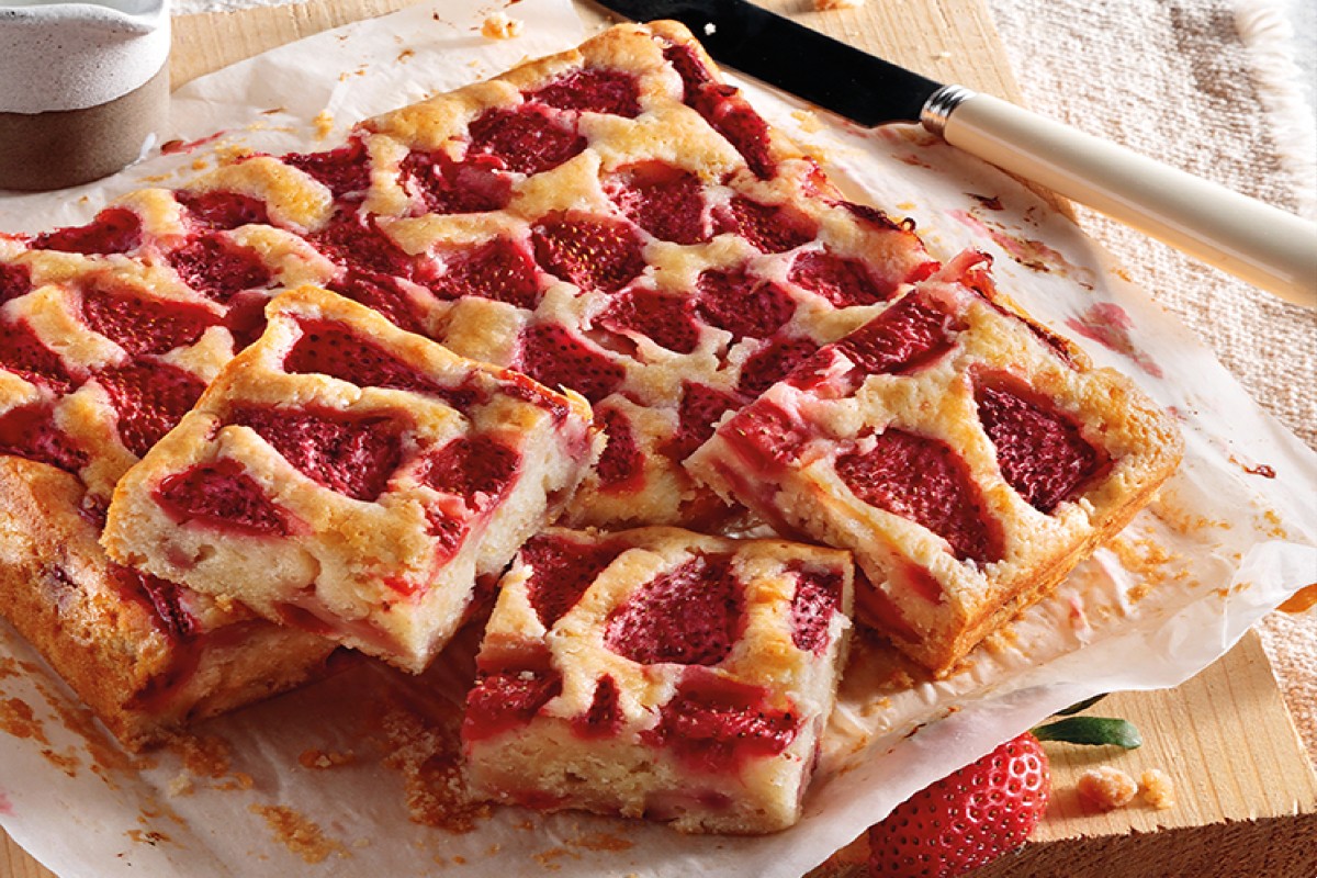 Κέικ με φράουλες σε 5 λεπτά