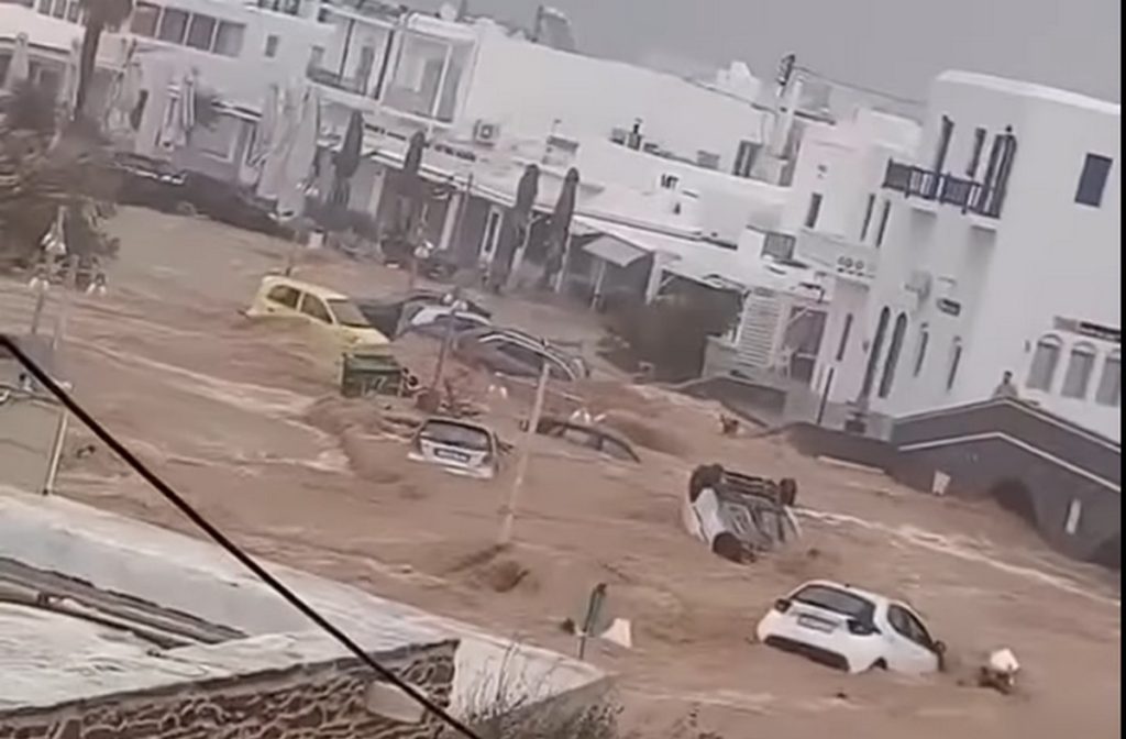 Κακοκαιρία: Πλημμύρες και χαλάζι σε Κυκλάδες, Κορινθία και Εύβοια – Πότε θα χτυπήσει την Αττική