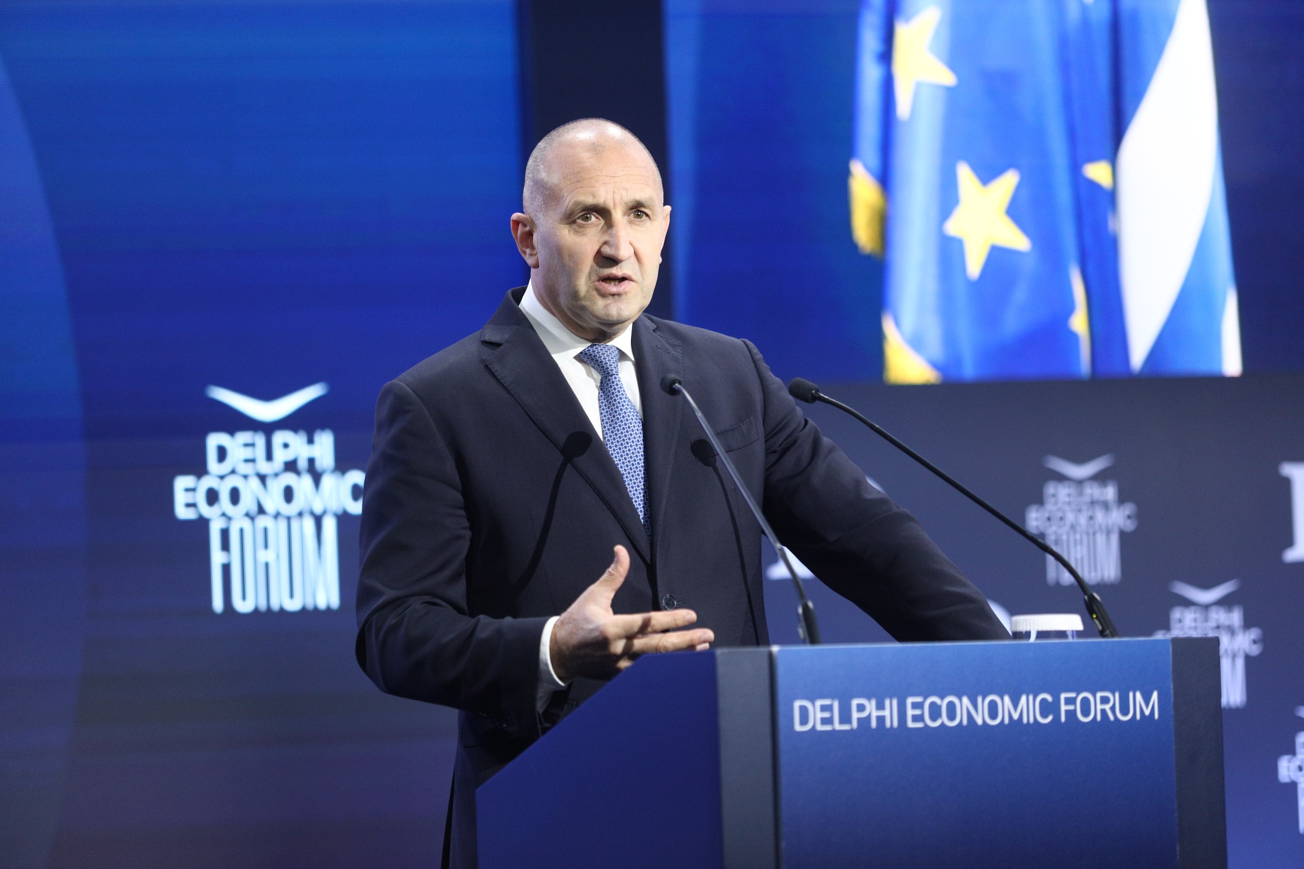 Ο Πρόεδρος της Δημοκρατίας της Βουλγαρίας, Rumen Radev στο 10ο Οικονομικό Φόρουμ των Δελφών