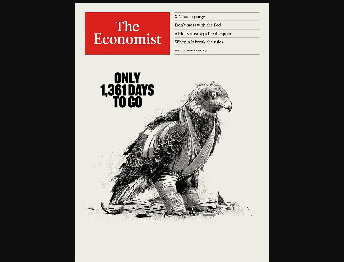 Economist για Τραμπ: «Μόνο 1361 μέρες έμειναν» Economist για Τραμπ: «Μόνο 1361 μέρες έμειναν»