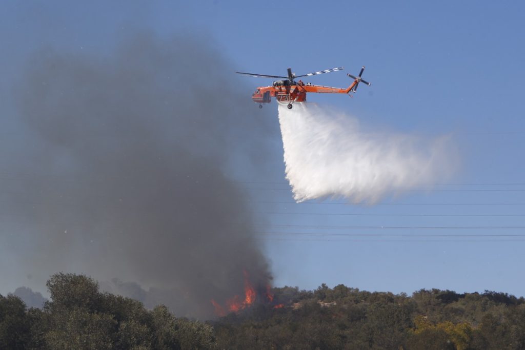 Κεφαλλονιά: Φωτιά σε δασική έκταση στη περιοχή Λιβάδι – Μήνυμα από το 112