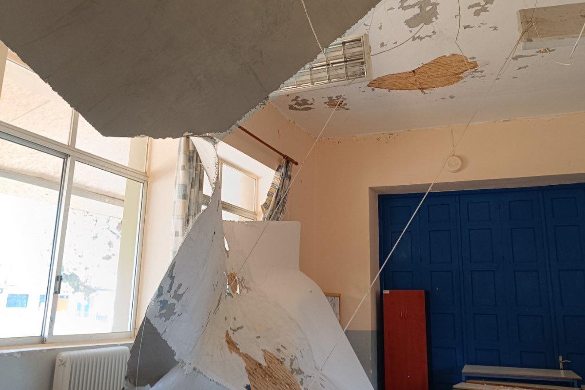 Φιλιατρά: Κατέρρευσε η οροφή σε δημοτικό σχολείο