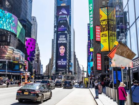 Οι πρωτόγνωρες διαφημίσεις στο κέντρο της Νέας Υόρκης