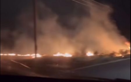 Φωτιά σε Λαγκαδά και Νέους Επιβάτες, πέντε πυρκαγιές από κεραυνούς