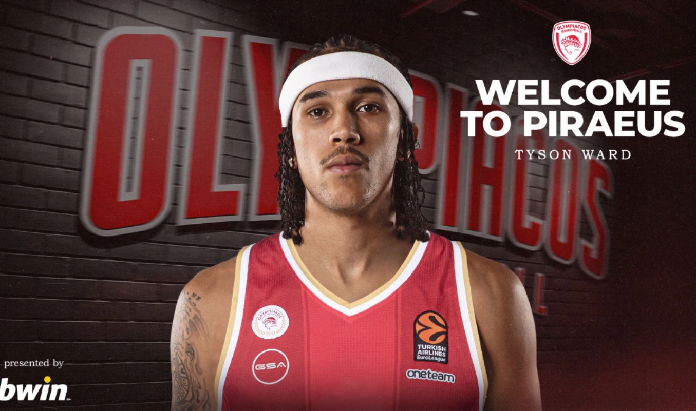 Τάισον Γουόρντ: Ο Ολυμπιακός έντυσε στα κόκκινα τον Αμερικανό της Παρί