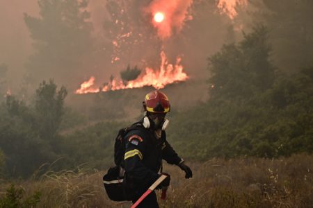 Μεγάλη φωτιά τώρα στην Αρχαία Ολυμπία – Επιχειρούν οκτώ εναέρια μέσα