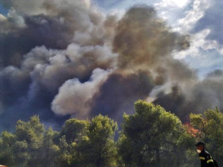 Φάρσαλα: Μεγάλη φωτιά στο όρος Κασιδιάρη – Ηχησε το 112