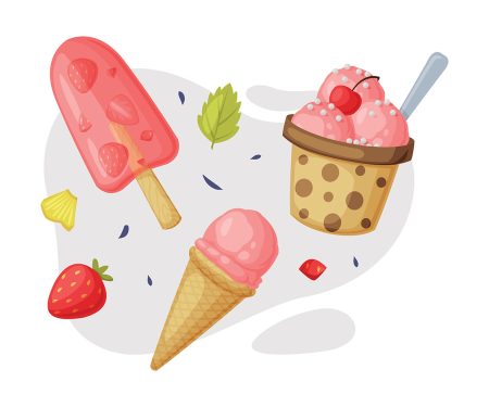 3 παγωτά στις αποχρώσεις του κόκκινου