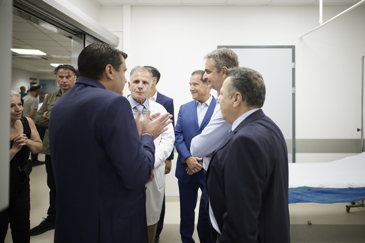 Επίσκεψη Κυριάκου Μητσοτάκη στο Ιπποκράτειο 