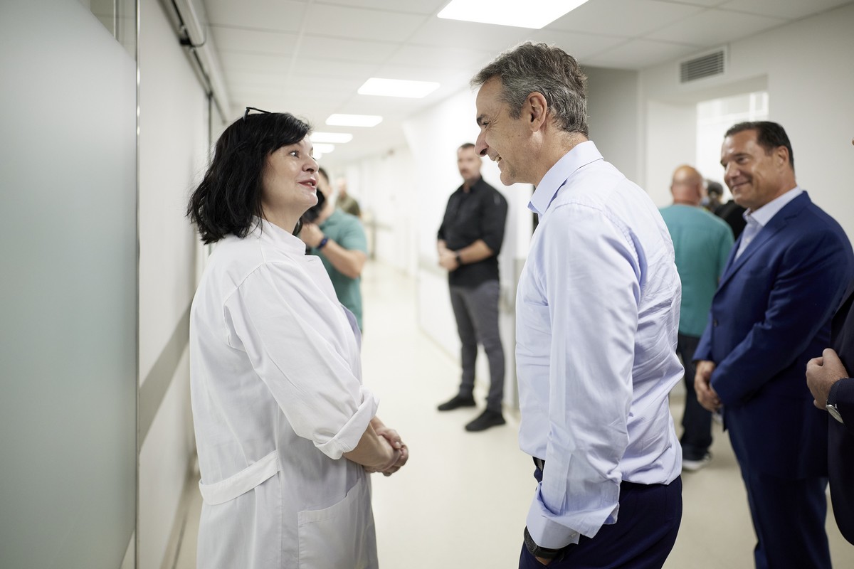 Επίσκεψη Κυριάκου Μητσοτάκη στο Ιπποκράτειο 