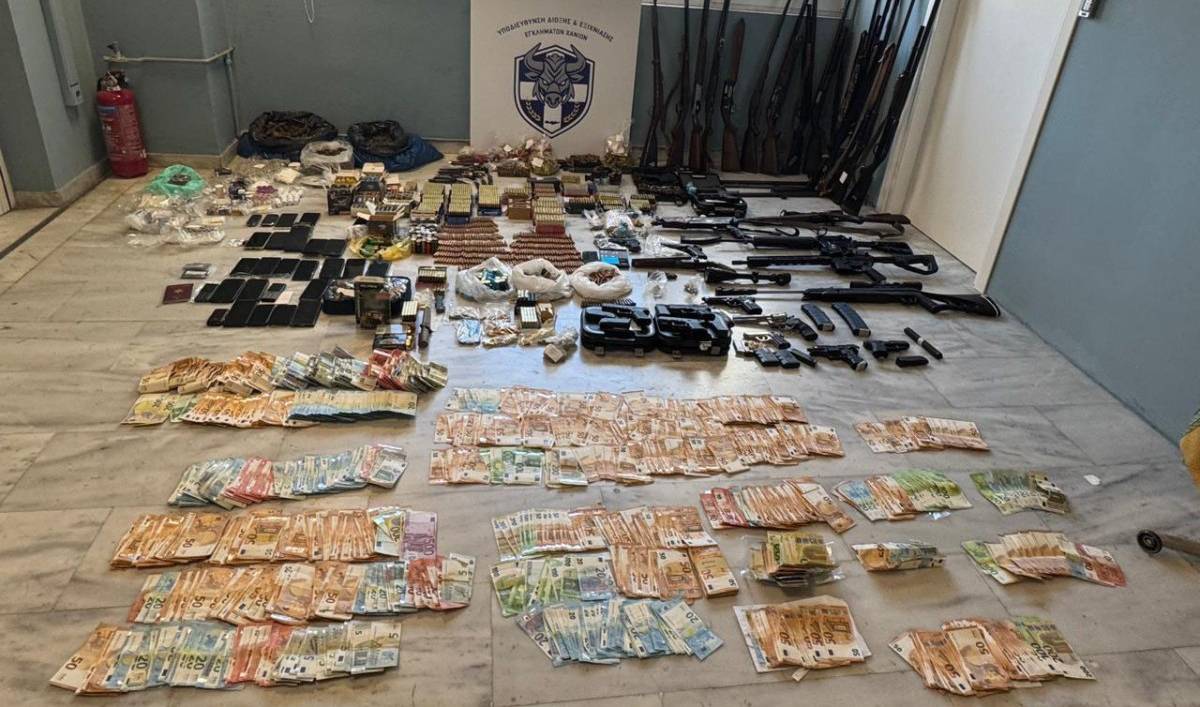 Κρήτη: Πλοκάμια παντού είχε απλώσει η εγκληματική οργάνωση – Η πρώτη φωτογραφία με τα «λάφυρα»