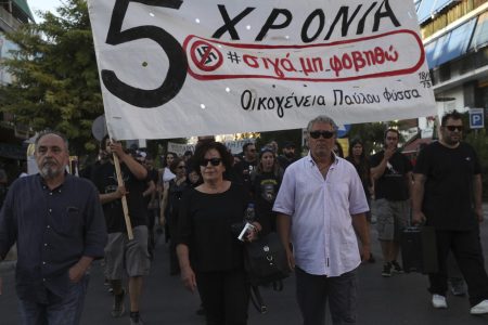 Μια τυχαία συνάντηση με τον Τάκη Φύσσα, πατέρα του Παύλου, στις Οινούσσες