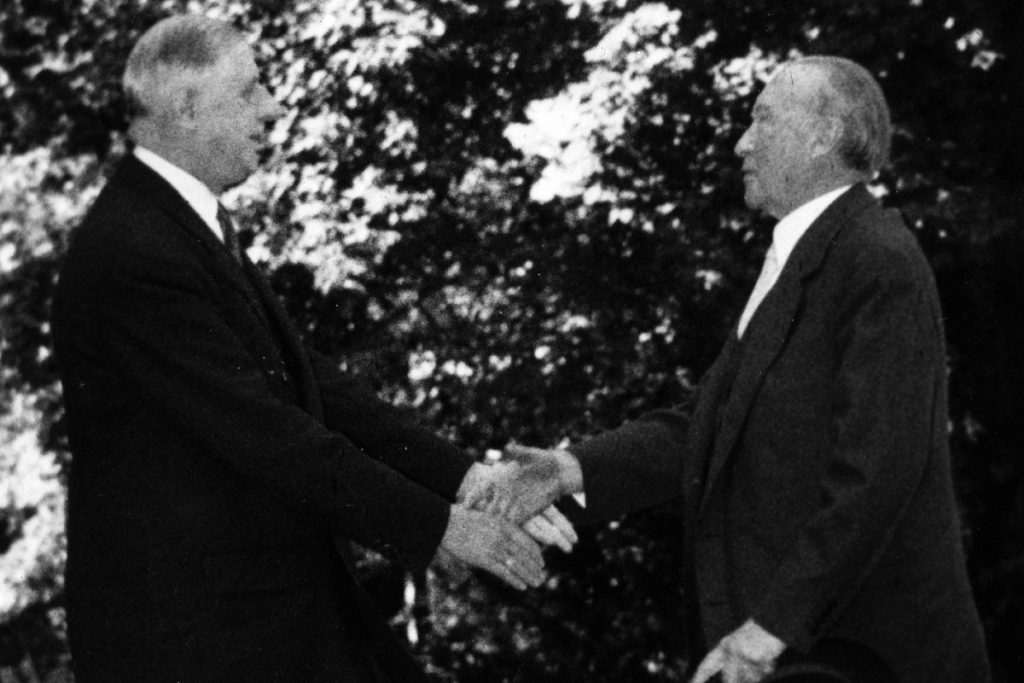 Ο Ντε Γκωλ, ο Αντενάουερ και η γαλλογερμανική φιλία