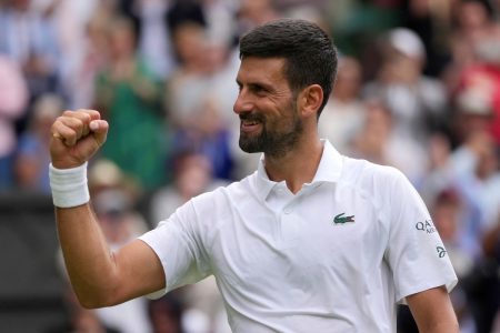 Ο Novak Djokovic κάνει προπόνηση στο Καλλιμάρμαρο