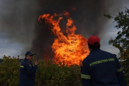 Φωτιά στις Μαλάδες Ηρακλείου – Εστάλη μήνυμα από το 112