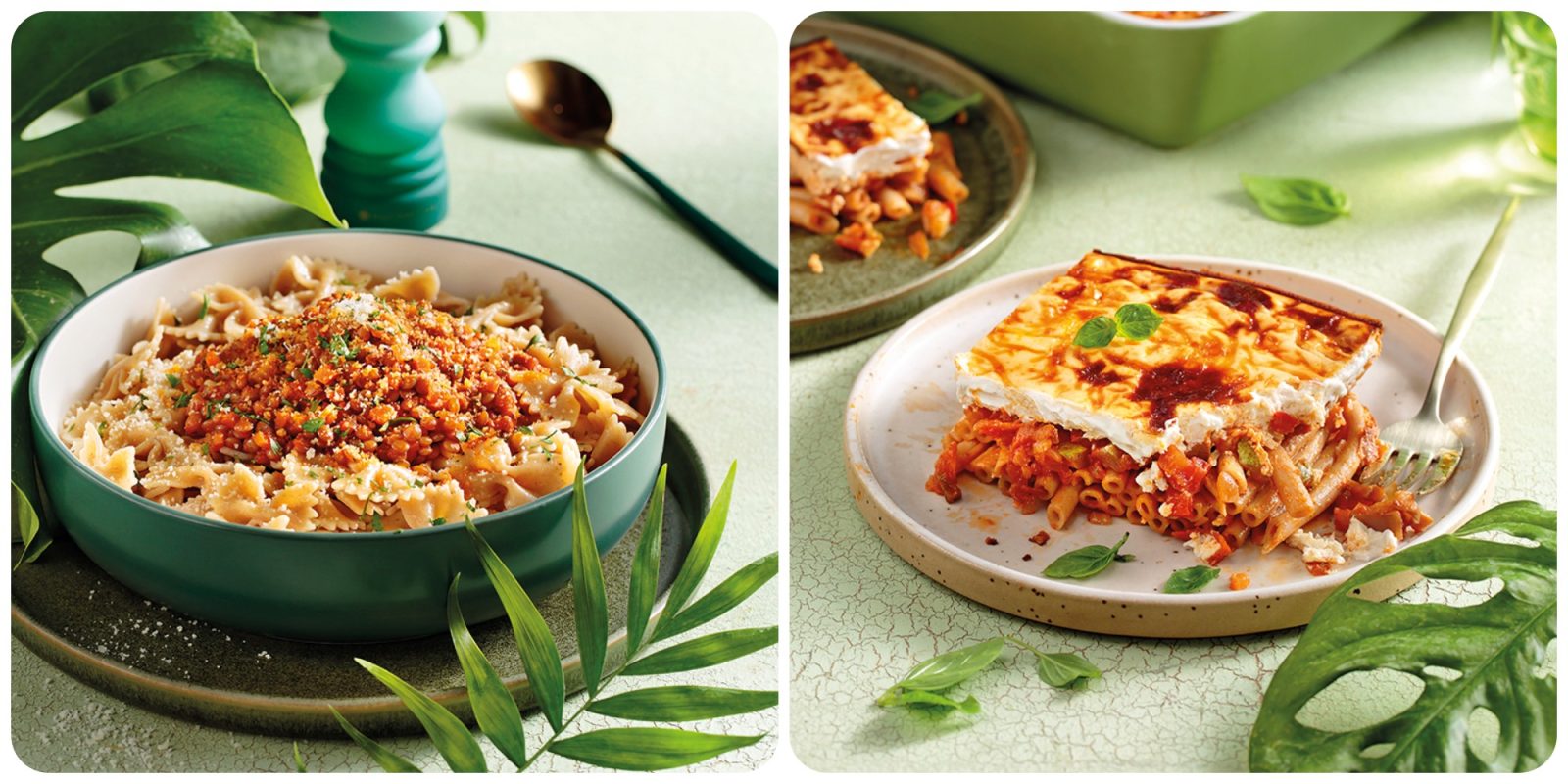 Δύο αγαπημένα πιάτα ζυμαρικών στη vegetarian εκδοχή τους
