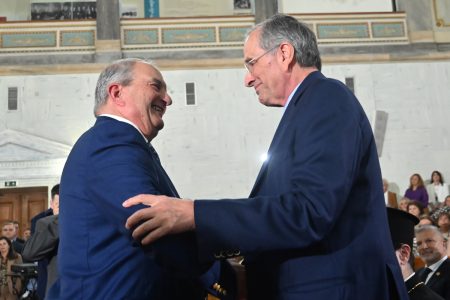 Καραμανλής – Σαμαράς σε νέα κοινή εμφάνιση: Τα μηνύματα για Τουρκία, Δικαιοσύνη, κυβερνηση