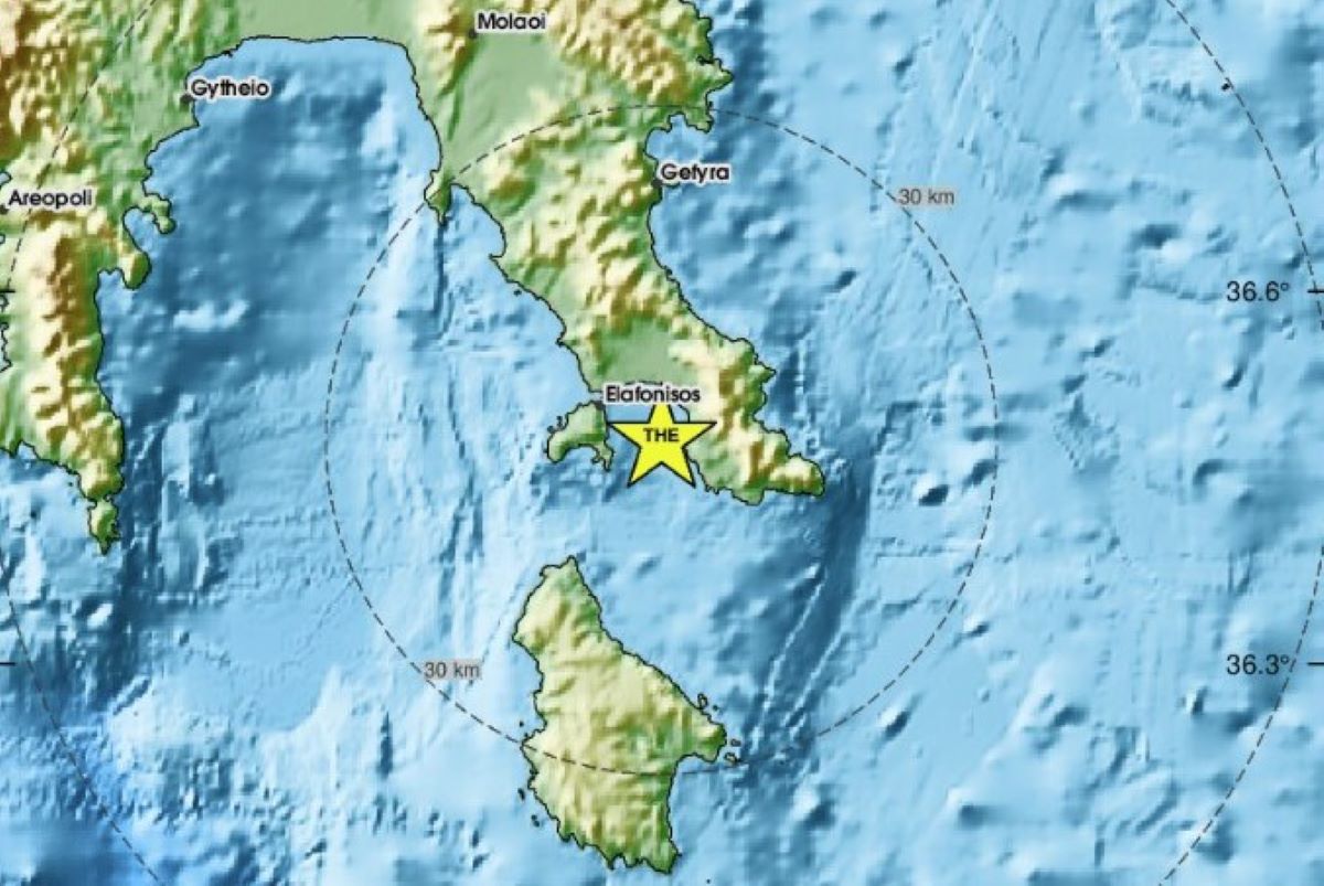 Σεισμός 4,1 Ρίχτερ στην Ελαφόνησο